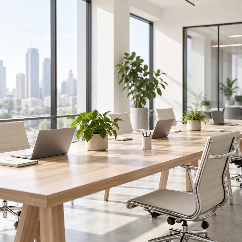 A small finance team reviewing company spend together at a shared desk.